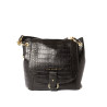 Mandalay ROMY, petit sac besace cuir grain croco