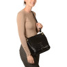 Mandalay ROMY, petit sac besace cuir grain croco