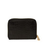 Cutter ROMY, porte-monnaie zippé cuir grain croco