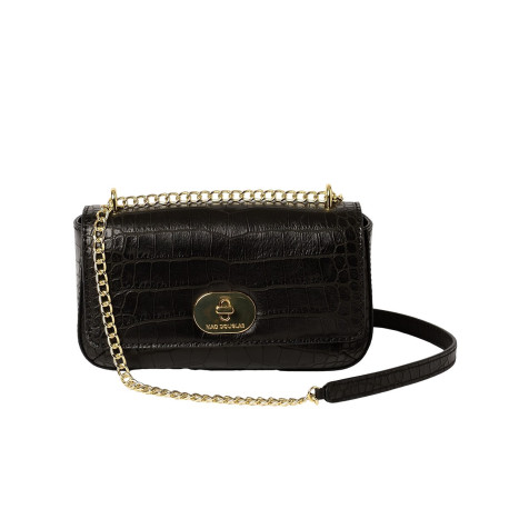 Coline ROMY, petit sac bandoulière cuir aspect croco